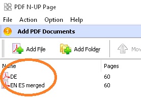 N-Up three files